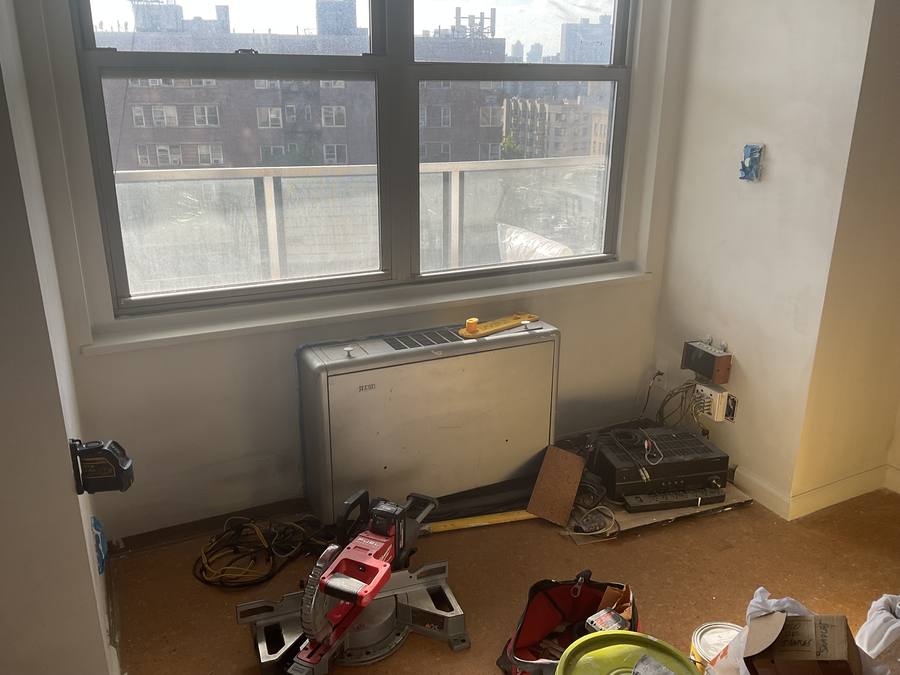 Built-In Desk with Drawer Bank — before photo, The Don of All Trades
