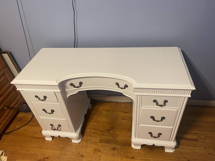 Desk Repaint — custom build by The Don of All Trades, Brooklyn NYC