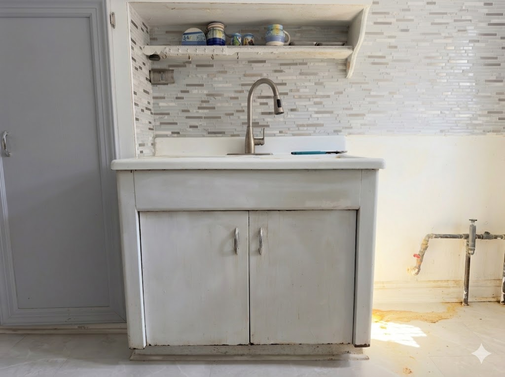 Kitchen Cabinet Replacement — before photo, The Don of All Trades